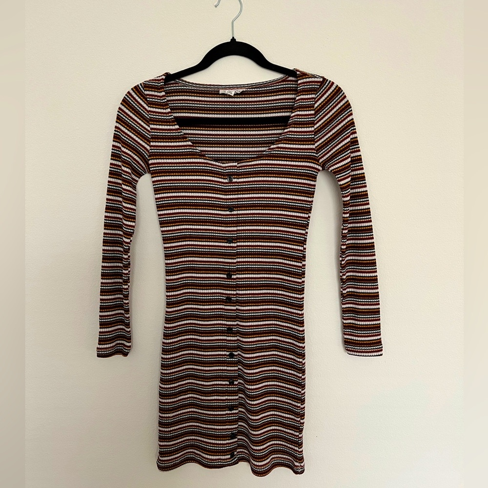 Topshop button up, longsleeve dress